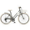 dama bicicleta gris